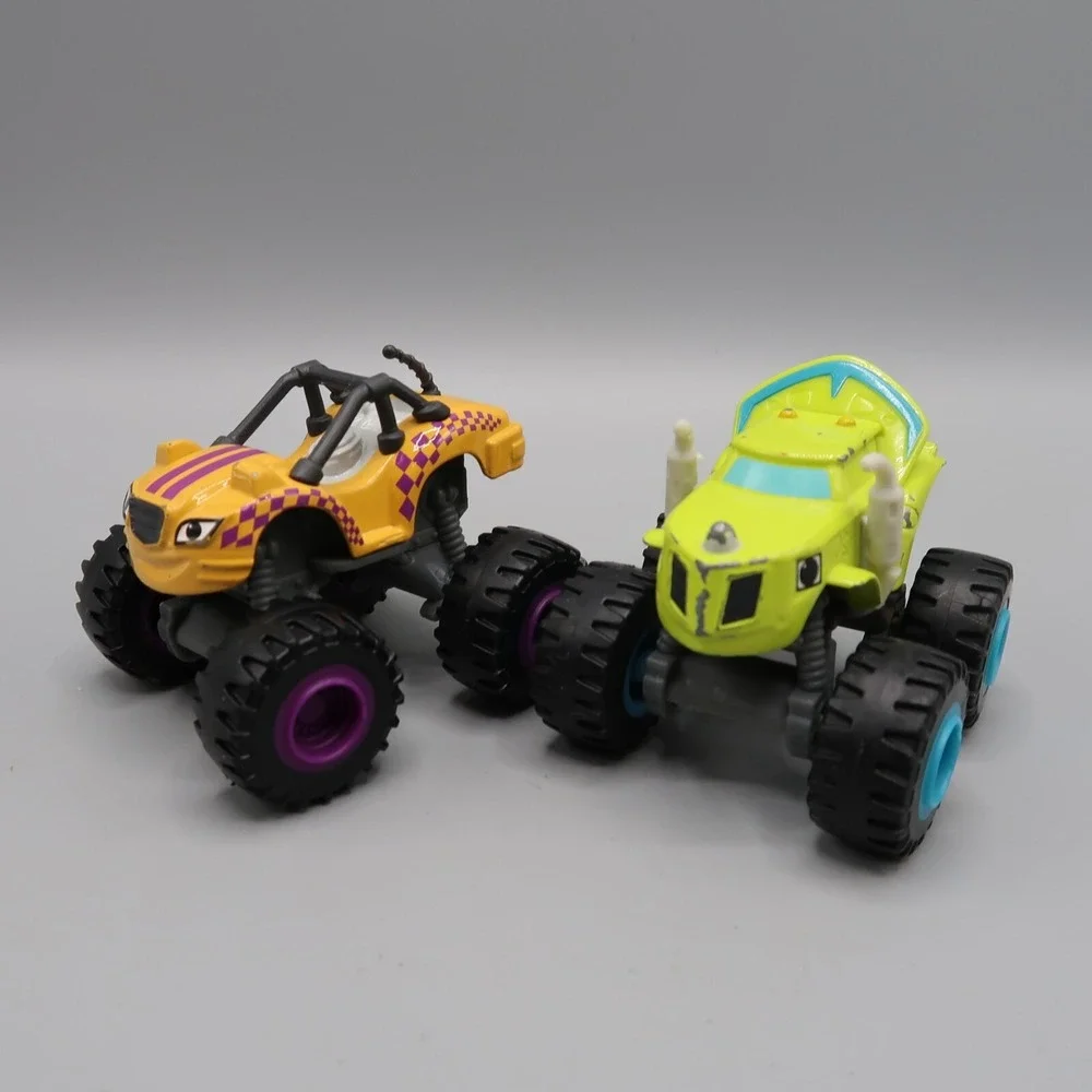 Blaze and‎ The Monster Machines Blaze Zeg Chuggington Stripes Diecast Car Lot 4